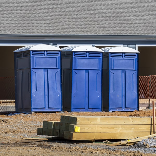 how can i report damages or issues with the porta potties during my rental period in Slate Springs Mississippi